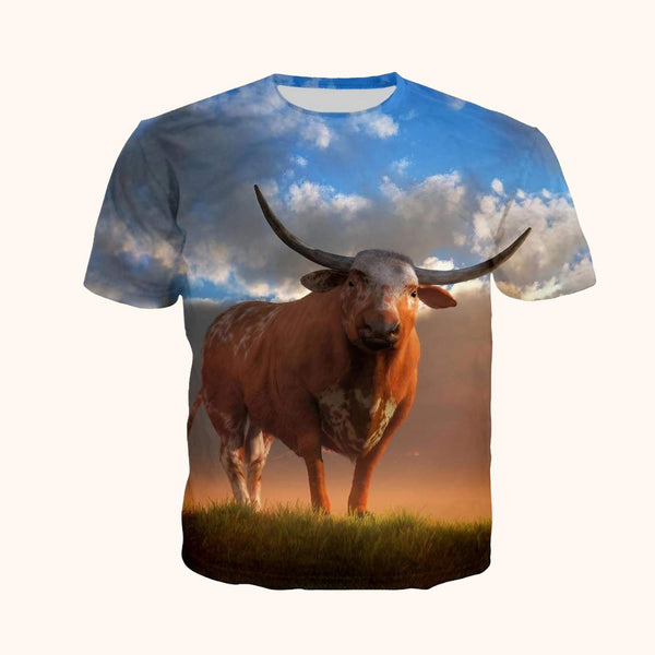 T-shirt la grosse vache aux longues cornes
