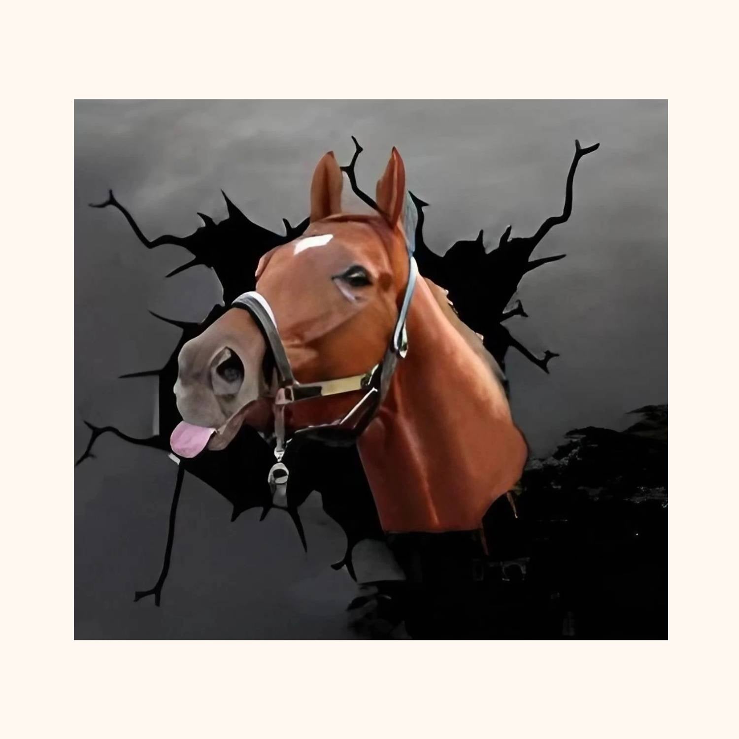Sticker cheval pour voiture