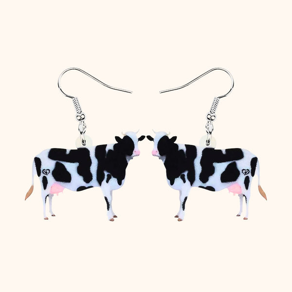 Boucles d'oreilles les vaches laitières