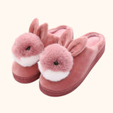 Chausson lapin pour hiver