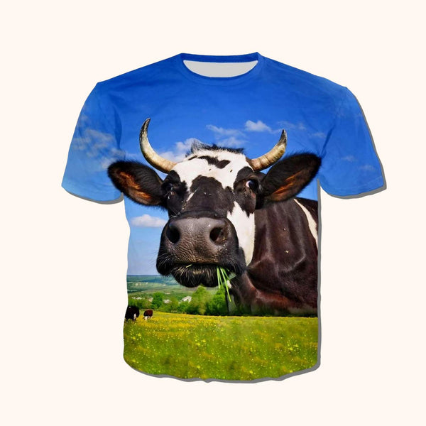 T-shirt la vache qui broute