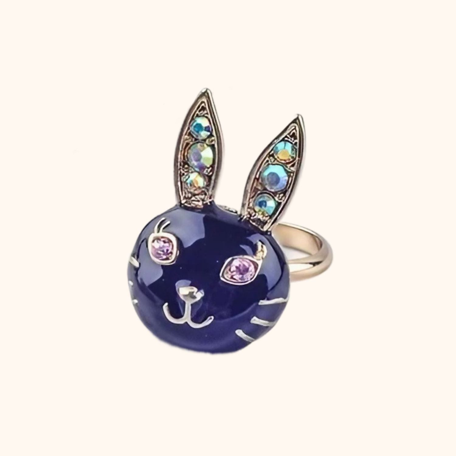 Bague tête de lapin