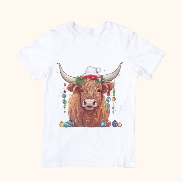 T-shirt vache de Noël