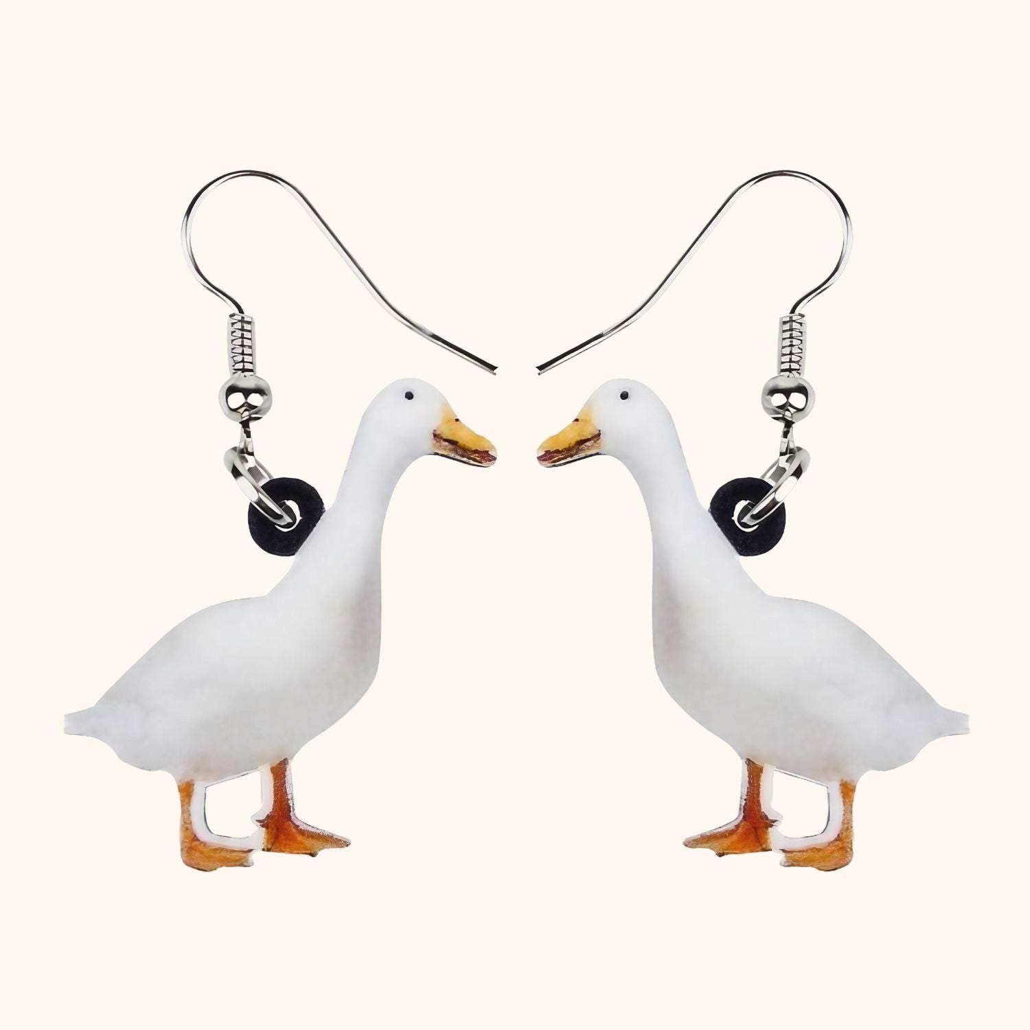 Boucles d'oreilles en forme d'oie