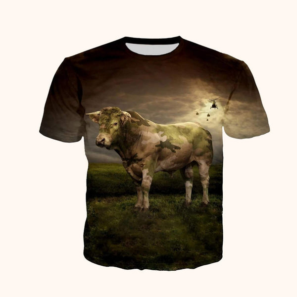 T-shirt la vache camouflée