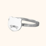 Bague moustache de chat
