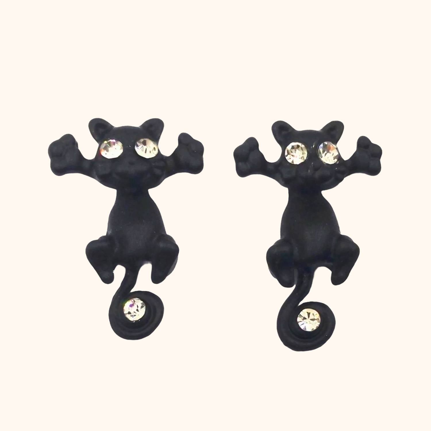 Boucles d'oreilles chat mignon