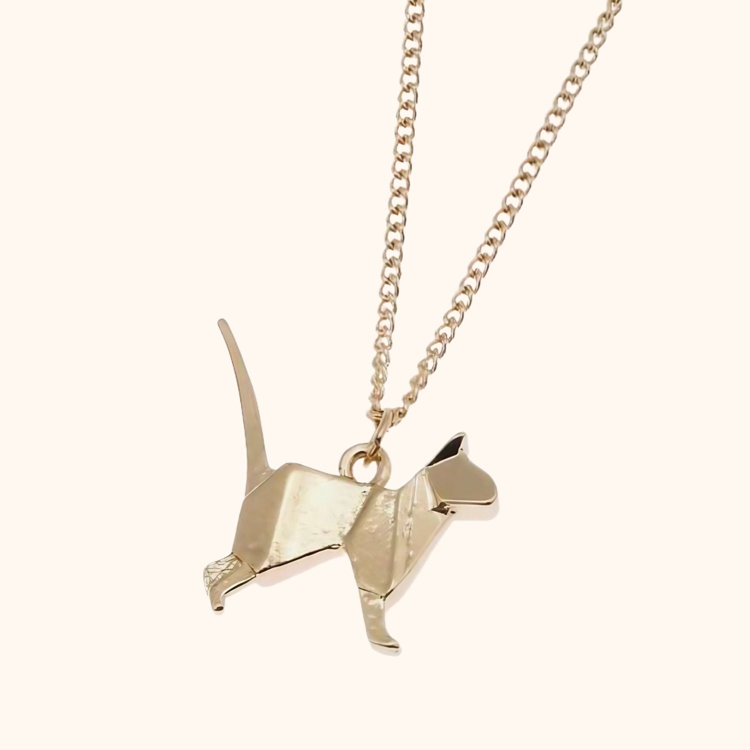 Pendentif chat origami