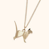 Pendentif chat origami