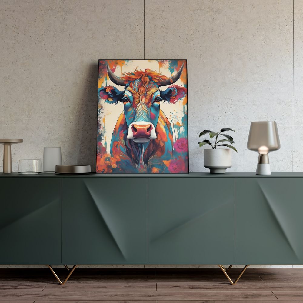 Peinture peintre animalier vache VIVIDBOVINE