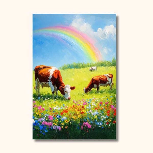 Peinture vaches colorées RAINBOW
