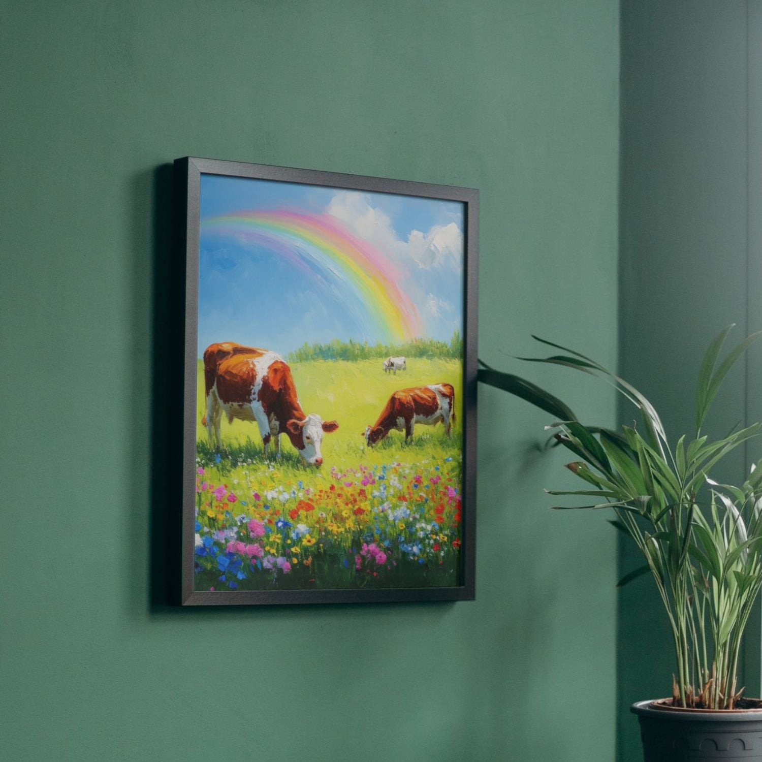 Peinture vaches colorées RAINBOW