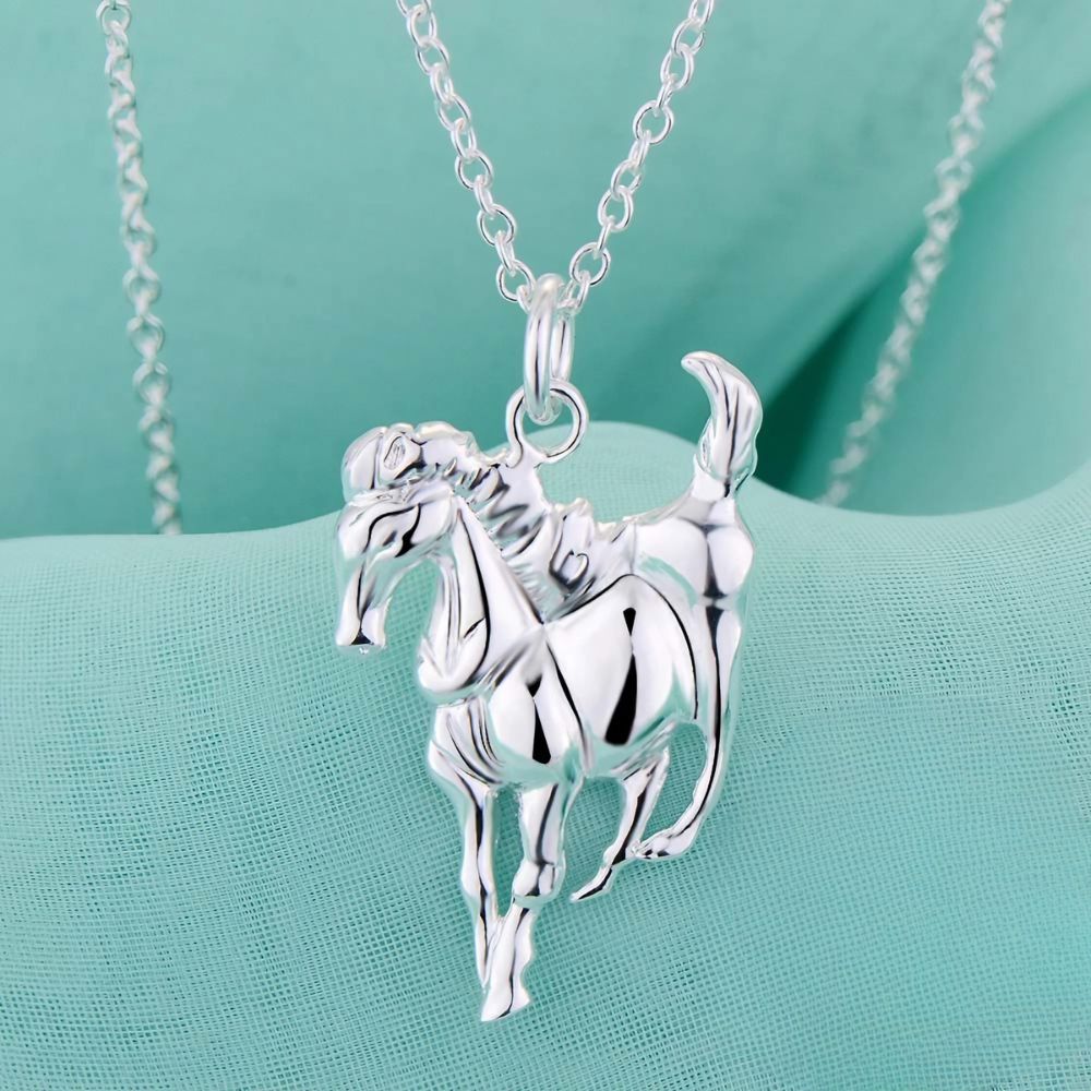 Pendentif cheval argent STALLION