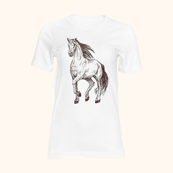 T-shirt vintage cheval