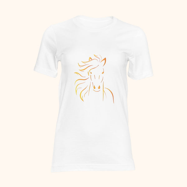 T-shirt cheval minimaliste