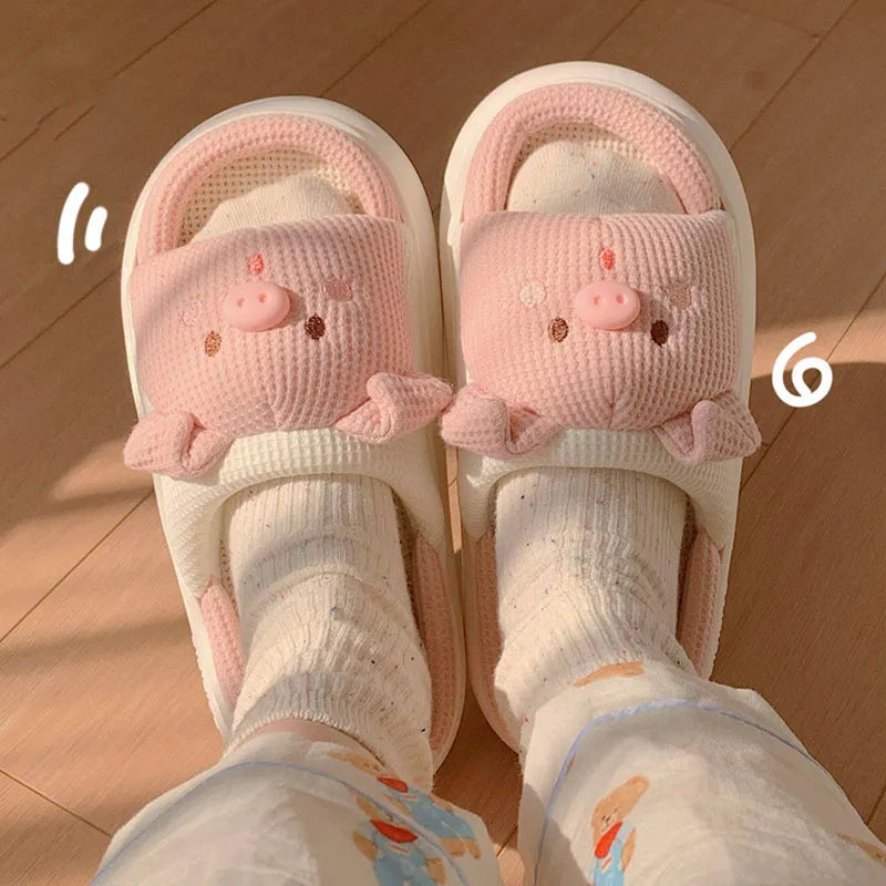 Pantoufle cochon PIGLOU