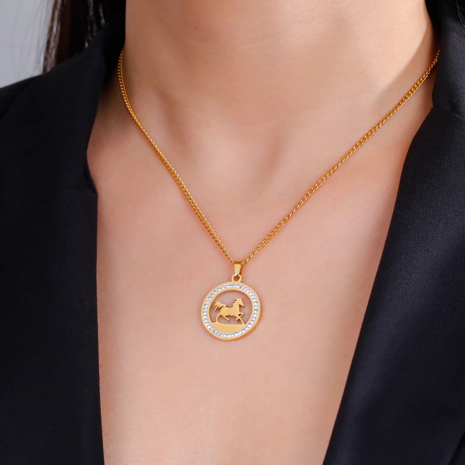 Collier rond cheval AURÉLION