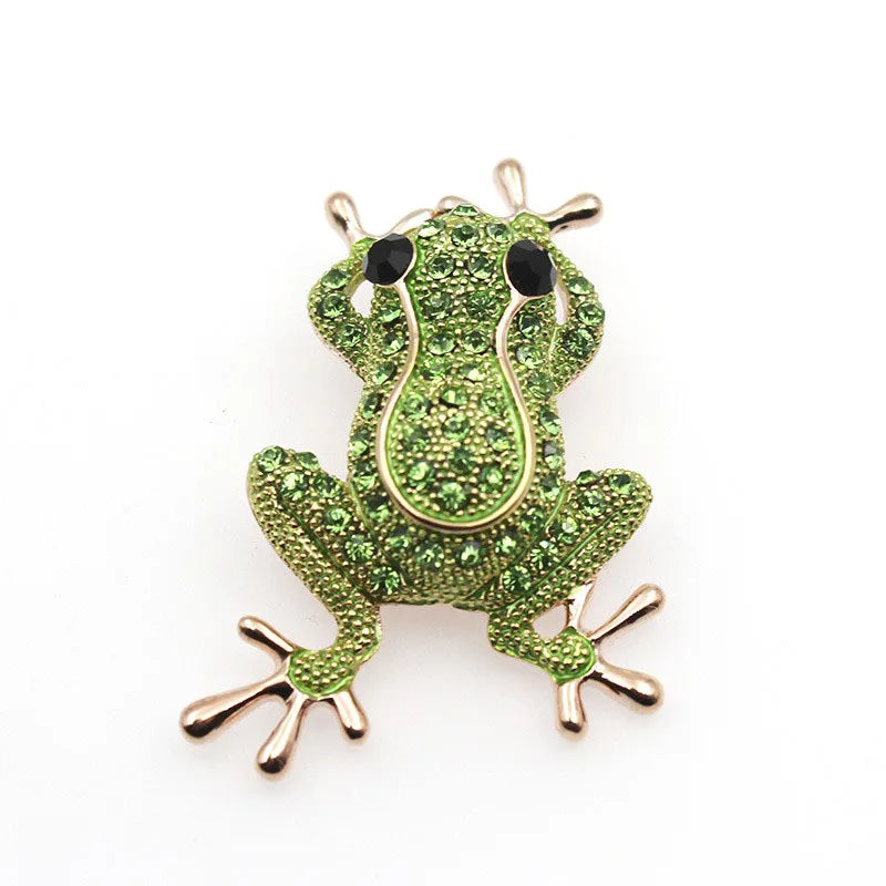 Broche grenouille GLOIRE VERTE