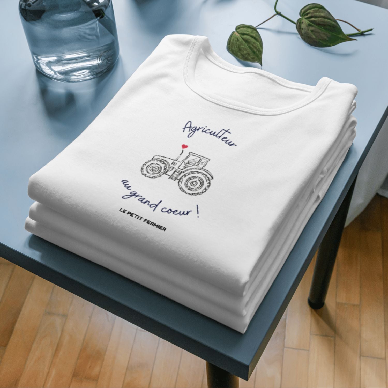 T-shirt agriculteur au grand coeur