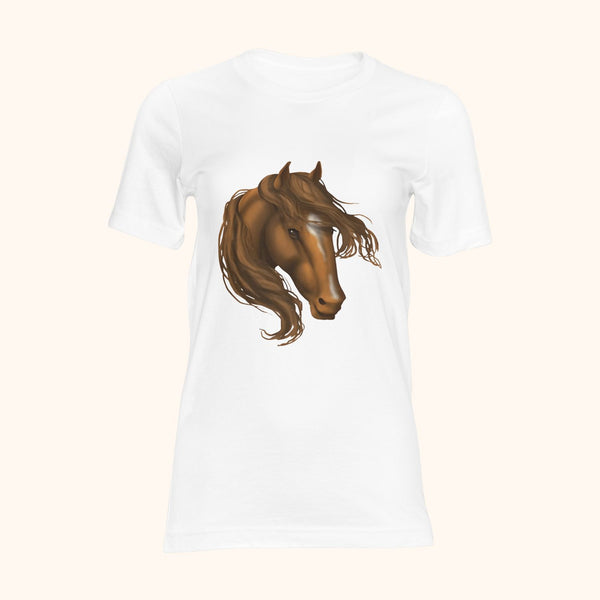 T-shirt cheval au style cartoon