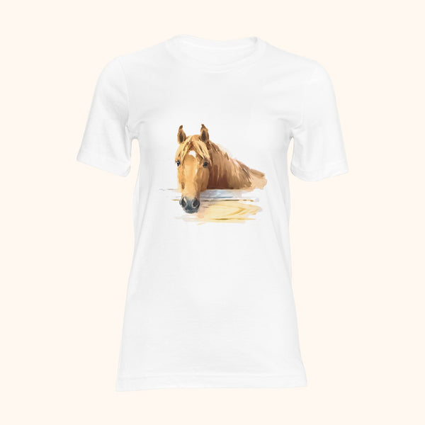 T-shirt cheval aquarelle