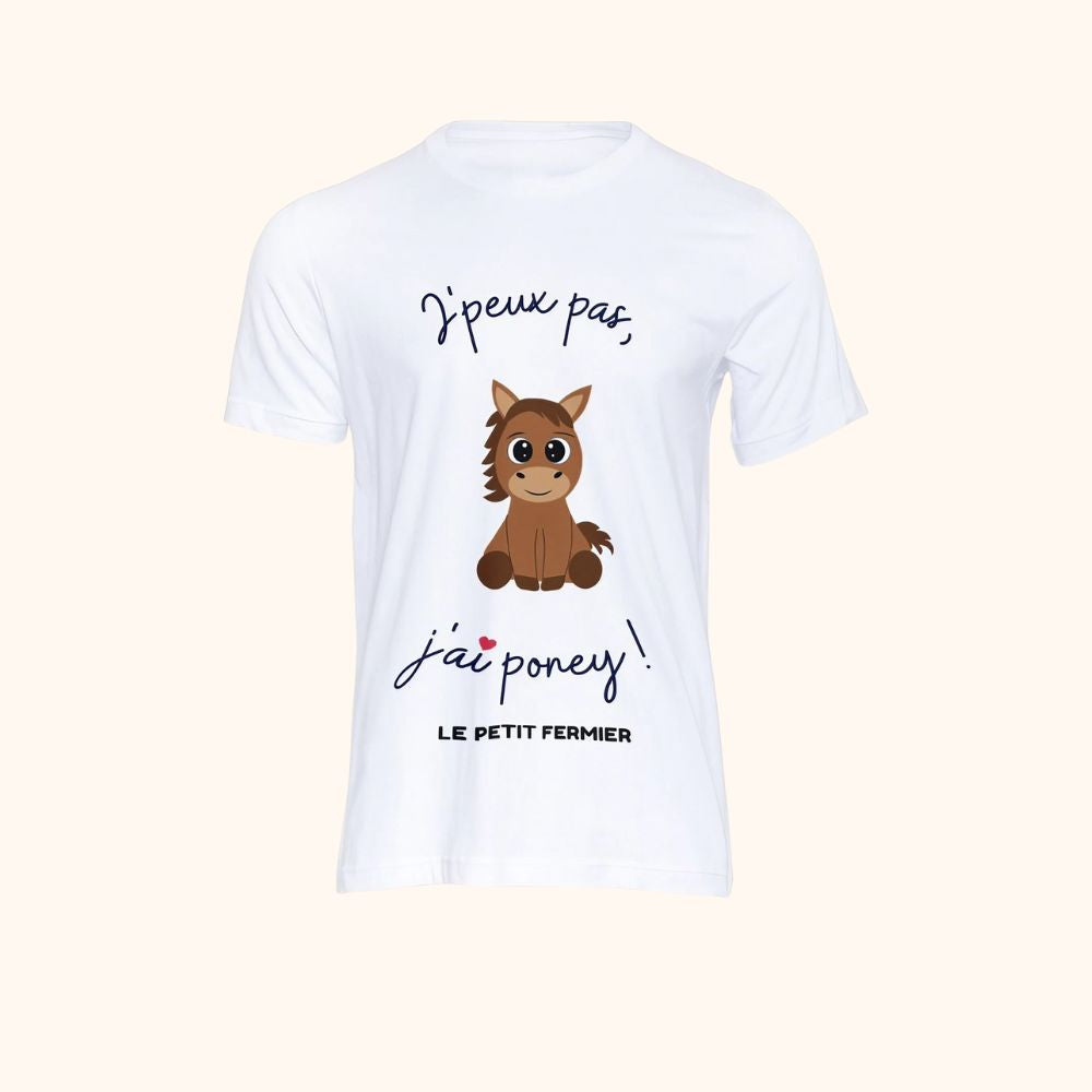 T-shirt j'peux pas j'ai poney