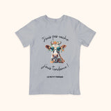 T-shirt j'suis pas vache, j'suis tendance