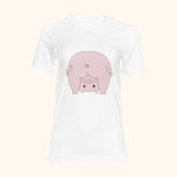 T-shirt cochon à l'envers
