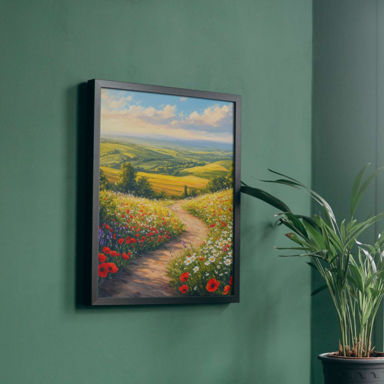 Tableau paysage campagne PRINTEMPS ÉTERNEL