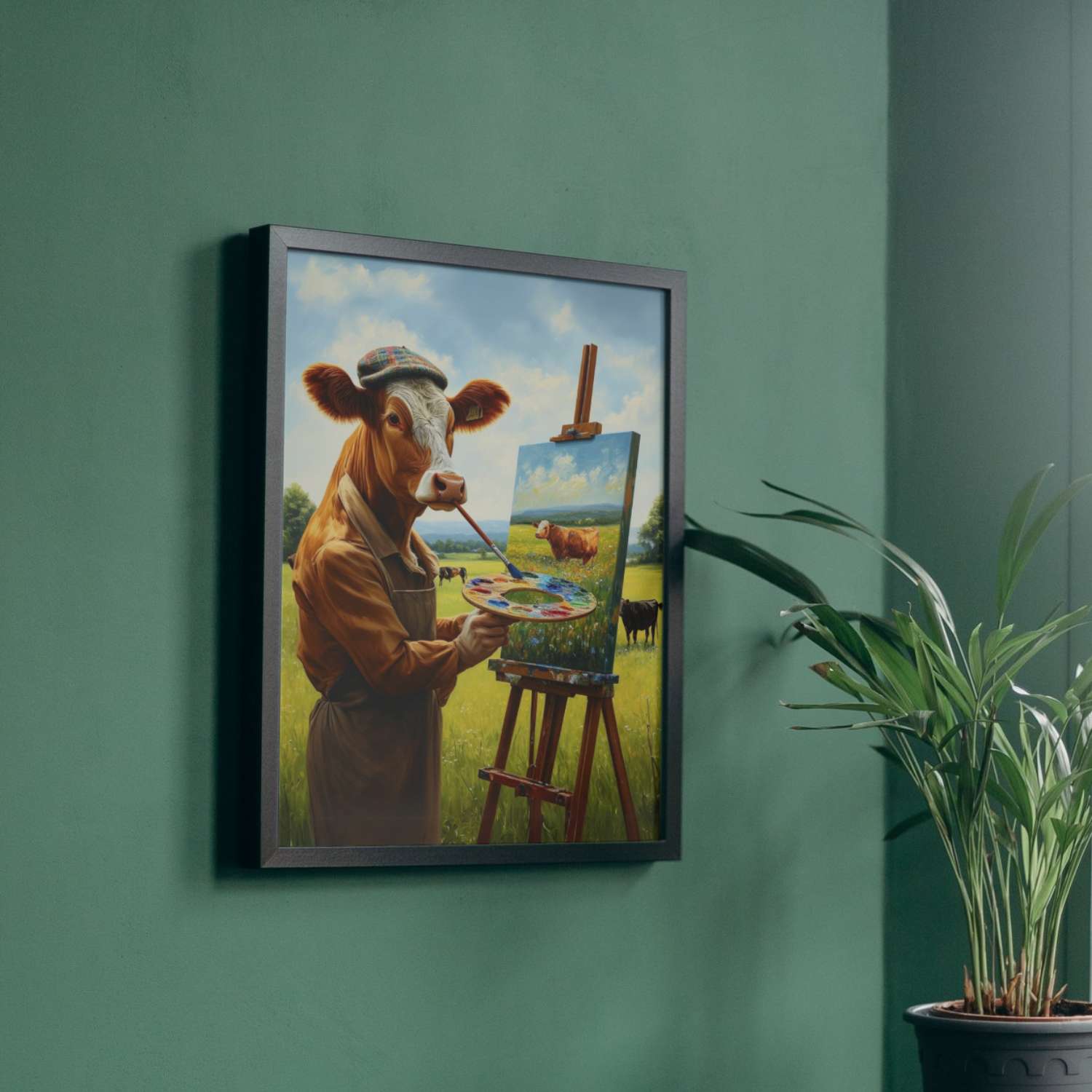 Tableau peintre de vache MEUHSTRO