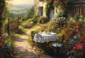 Un coin de paradis où la nature s'exprime en couleurs et parfums, offrant un tableau vivant de sérénité champêtre