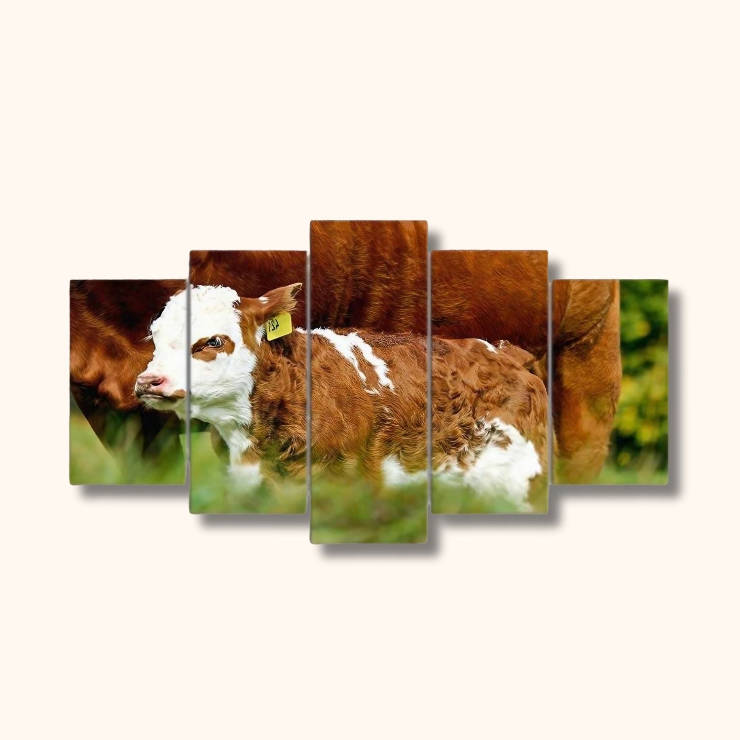 Tableau vache et veau