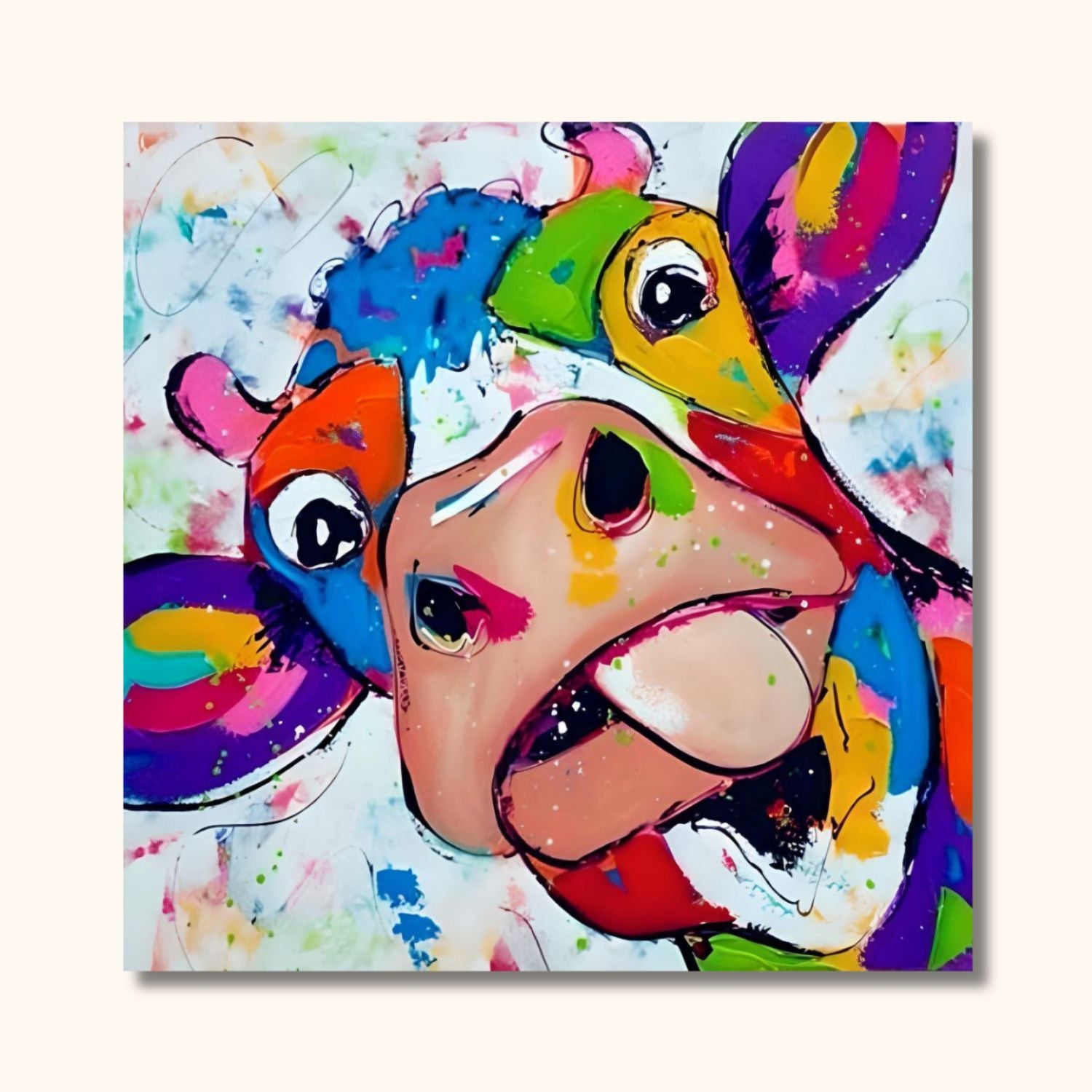 Tableau vache pop art COLORBOVIN