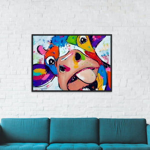 Tableau vache pop art - Le Petit Fermier