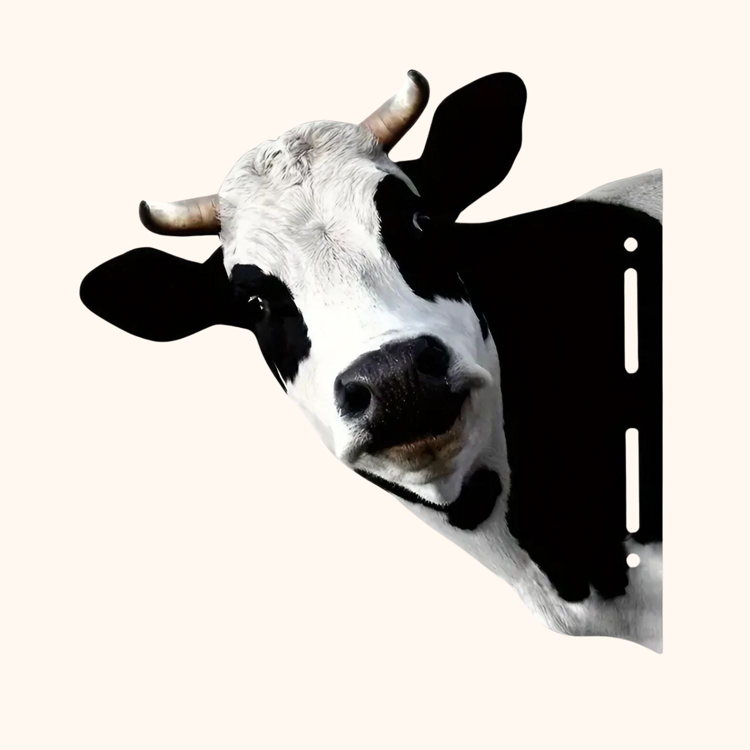 Vache décorative en métal