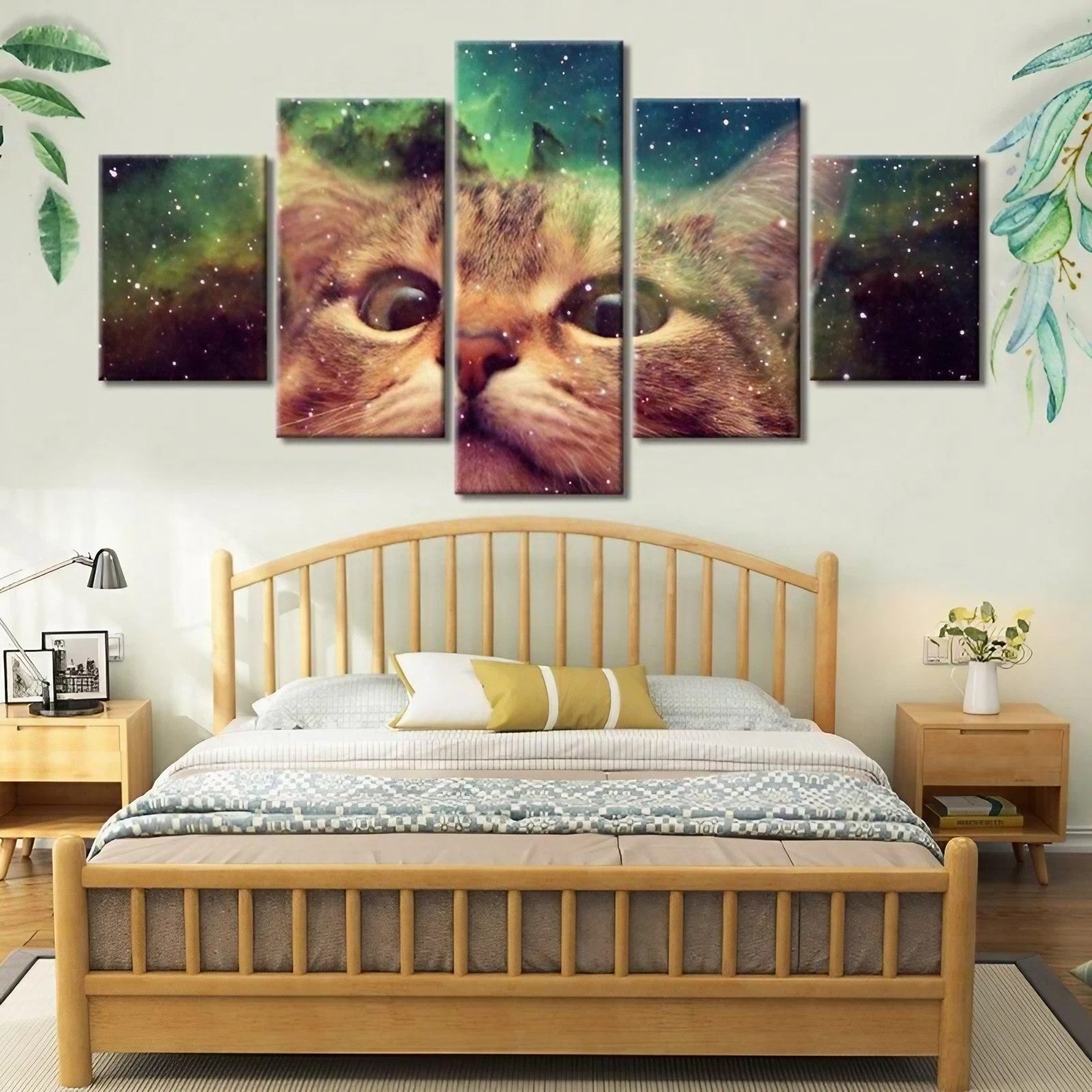 Tableaux chat dans l'espace