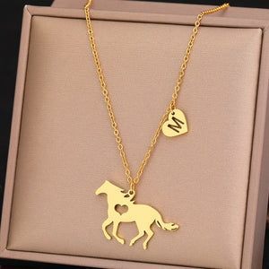 Pendentif cheval personnalisé - Le Petit Fermier