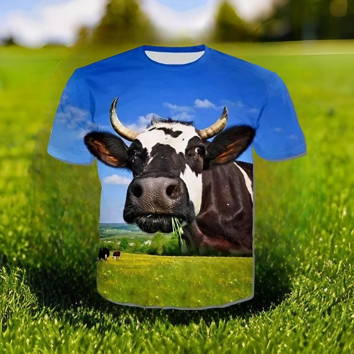 T-shirt la vache qui broute - Le Petit Fermier