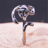 Bague chat aux yeux de cristal - Le Petit Fermier