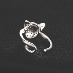 Bague chat design en argent - Le Petit Fermier