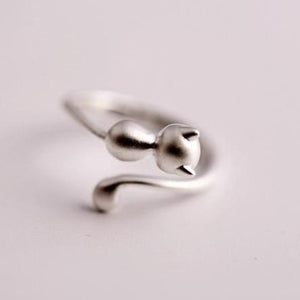 Bague chat en argent - Le Petit Fermier