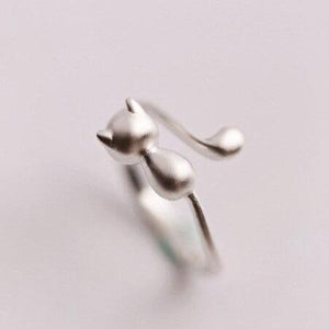 Bague chat en argent - Le Petit Fermier