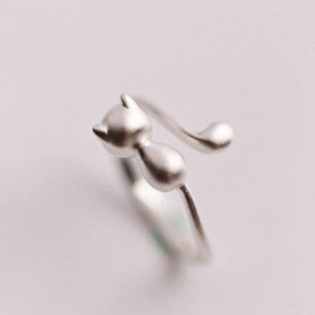 Bague chat en argent - Le Petit Fermier