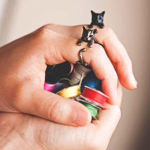 Bague chat en bronze - Le Petit Fermier