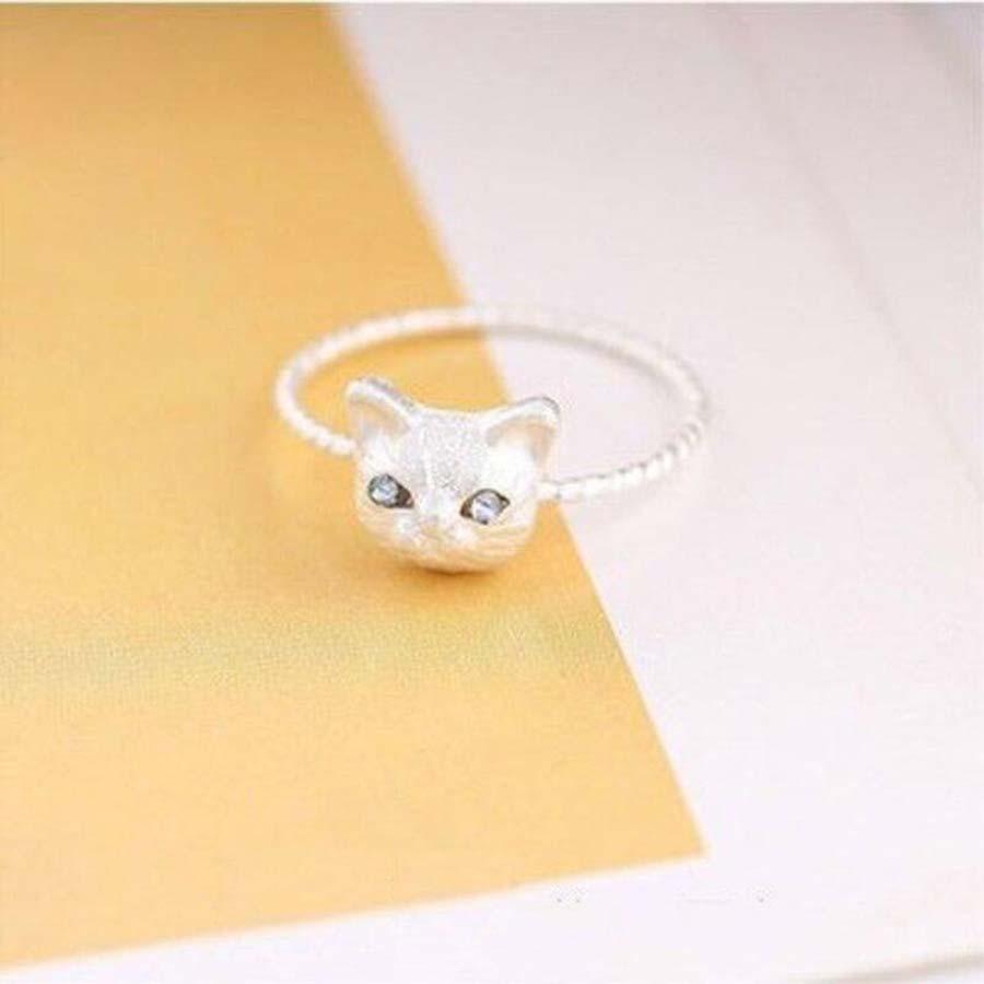 Bague chat luxueuse argentée - Le Petit Fermier