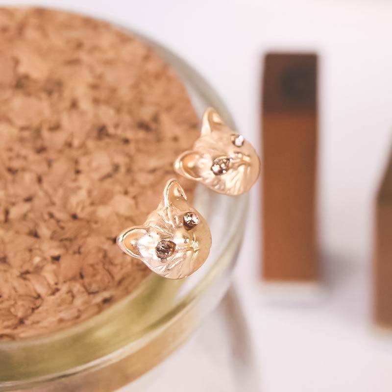 Bague chat luxueuse dorée - Le Petit Fermier