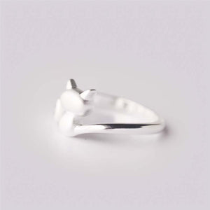 Bague chat minimaliste en argent - Le Petit Fermier