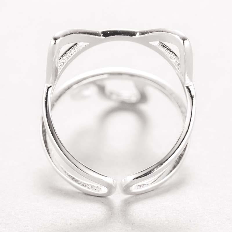 Bague chat originale en argent véritable - Le Petit Fermier