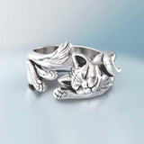 Bague chat qui dort - Le Petit Fermier