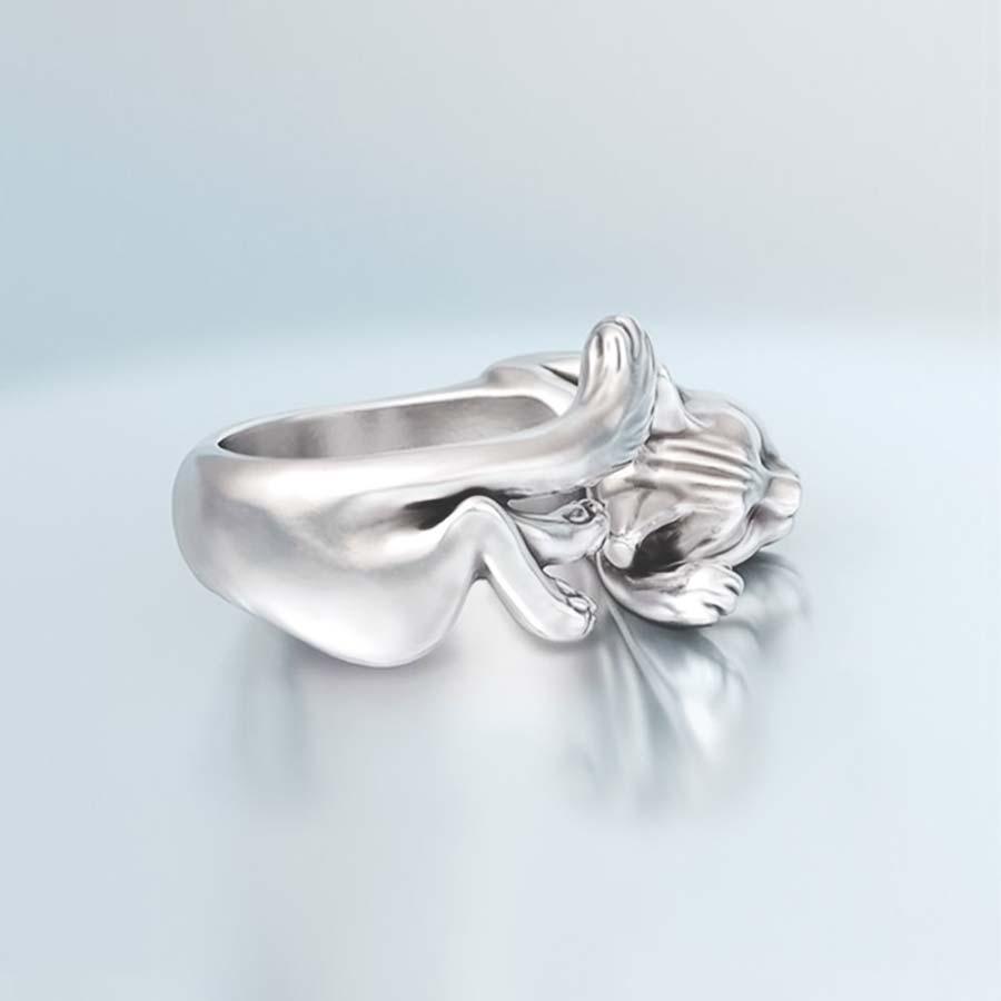 Bague chat qui dort - Le Petit Fermier